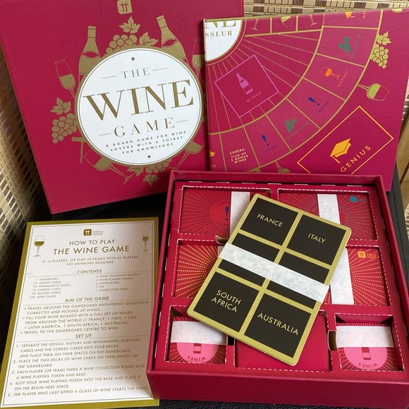 🔷The Wine Game A Board Game For Wine Lovers 2-6 Players New Open Box - Picture 3 of 4